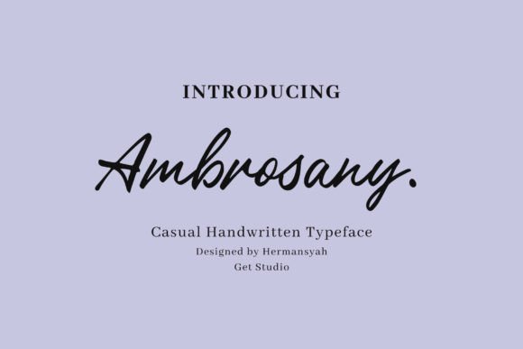Ambrosany Font: The Organic Script for Scroll-Stopping Branding