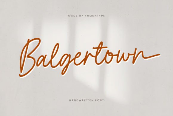 Balgertown Font: The Perfect Script for Handmade Brands