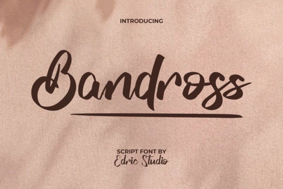 Bandross Font Review: Bold Script for Designers