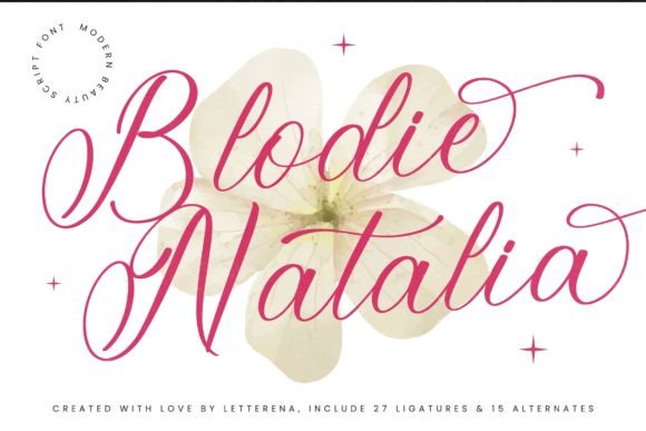 Blodie Natalia Font Review for Makers and Sellers