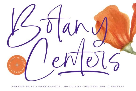 Botany Centers: A Luxury Script Font for Modern Branding
