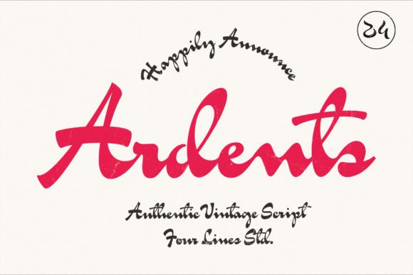 Bring Vintage Charm to Your Shop with Ardents Font
