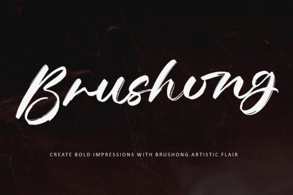 Brushong: A Natural Brush Script Font for Bold Branding