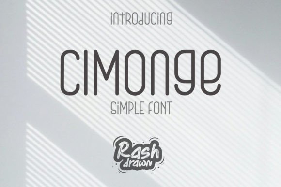 Cimonge: A Modern Script Font for Editorial Design