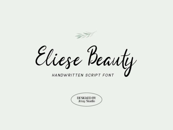 Eliese Beauty: A Professional Script Typeface for Editorial Design