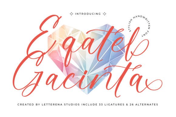Eqatel Gacinta: A Luxury Script Font for Editorial Design