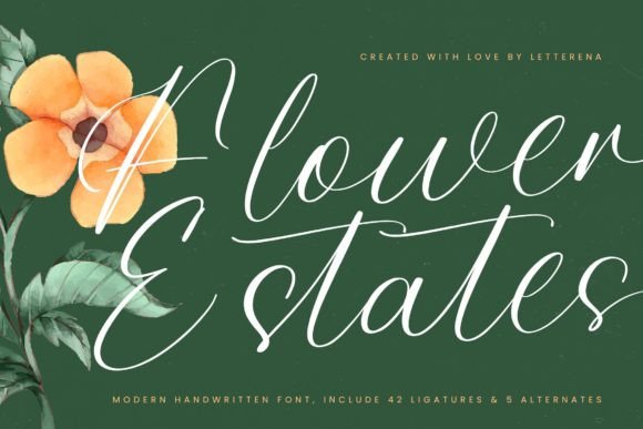 Flower Estates Font: A Maker's Review for Elegant Branding