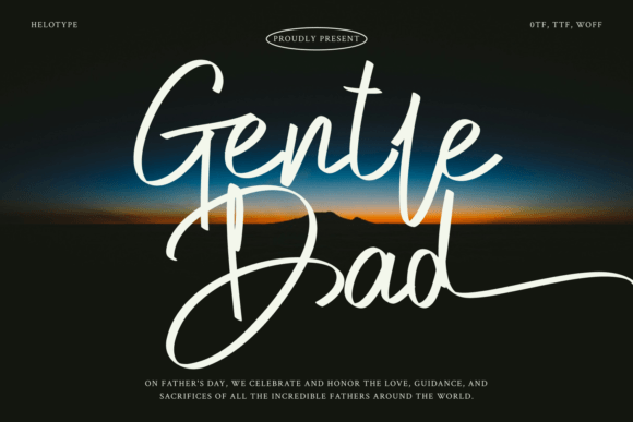 Gentle Dad: A Warm Script Font for Makers and Sellers