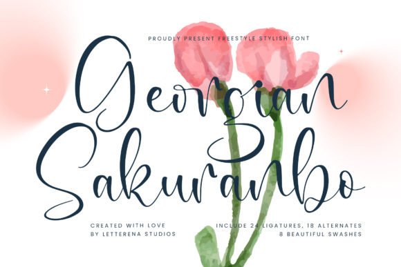 Georgian Sakuranbo: A Luxury Script for Bold Campaigns