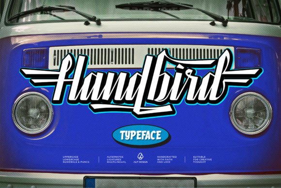 Handbird: A Bold Script Font for Editorial Design