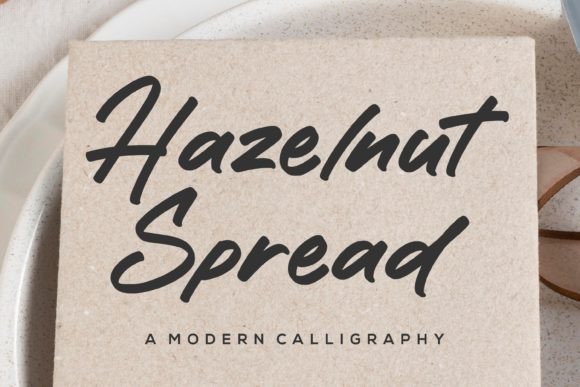 Hazelnut Spread Typeface for Cozy Branding