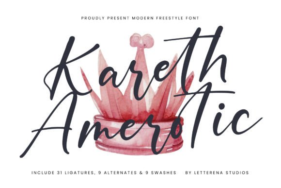 Kareth Amerotic: A Luxury Script Font for Branding