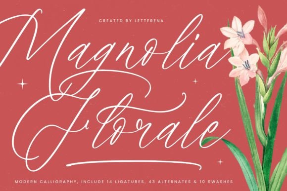 Magnolia Florale: A Luxury Script Font for Editorial Design
