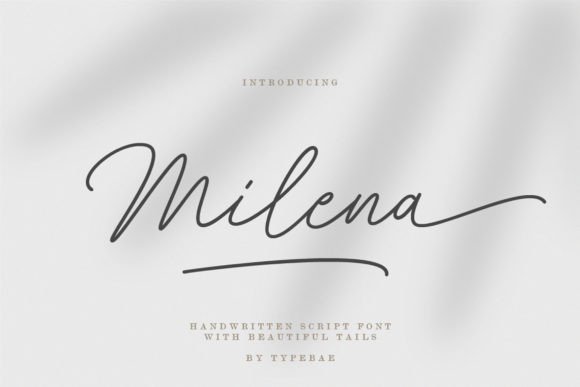 Milena: A Graceful Script Font for Modern Web Design