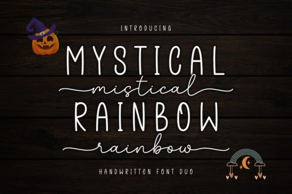 Mystical Rainbow Duo: A Versatile Typeface for Branding