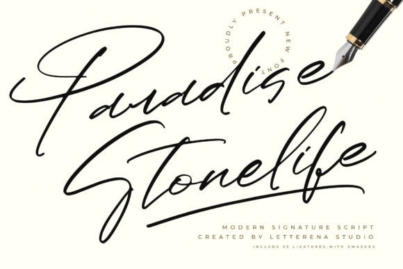 Paradise Stonelife: The Signature Font for Modern Brands