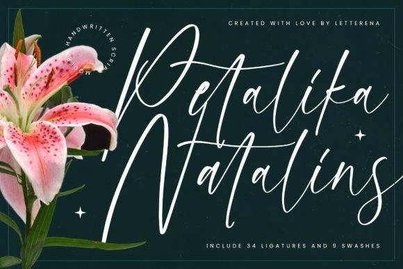 Petalika Natalins: A Luxury Script Font for Makers
