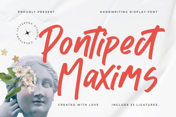 Pontipect Maxims: A Luxury Script Typeface for Editorial Design