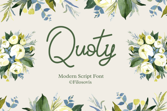 Quoty: A Playful Script Handwritten Font for Modern Editorial Design