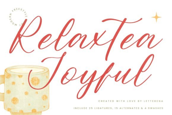 Relaxtea Joyful Font for Modern Web Design