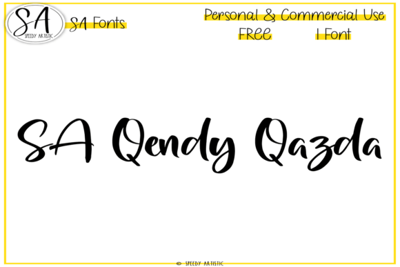 Sa Qendy Qazda Typeface for Campaign Impact