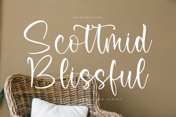 Scottmid Blissful: The Modern Handwritten Typeface for Campaigns
