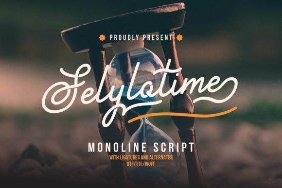 Selylotime: A Premium Script Font for Elegant Branding