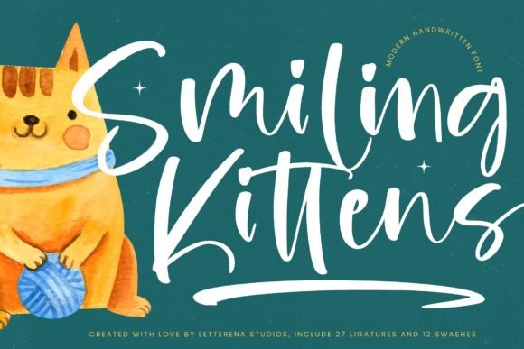 Smiling Kittens Font Review for Makers and Sellers