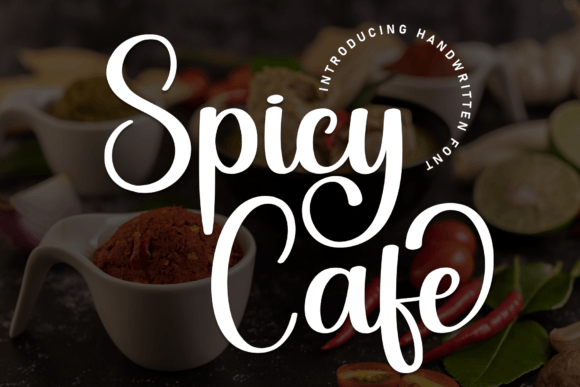 Spicy Cafe: A Stylish Script Font for Elegant Editorial Design