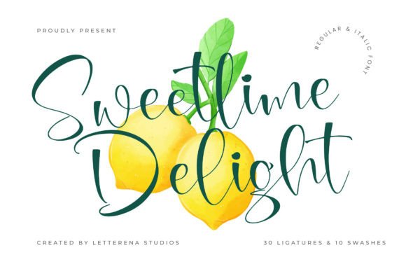 Sweetlime Delight: A Luxury Script Font for Branding